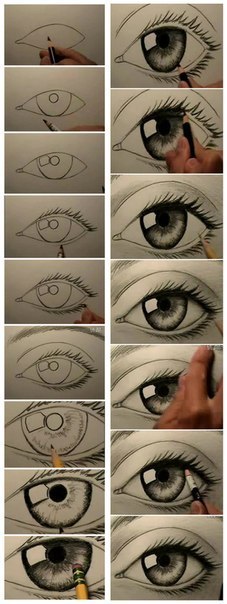 Можете ли Вы рисовать глаза? Попробуйте, это не так сложно!